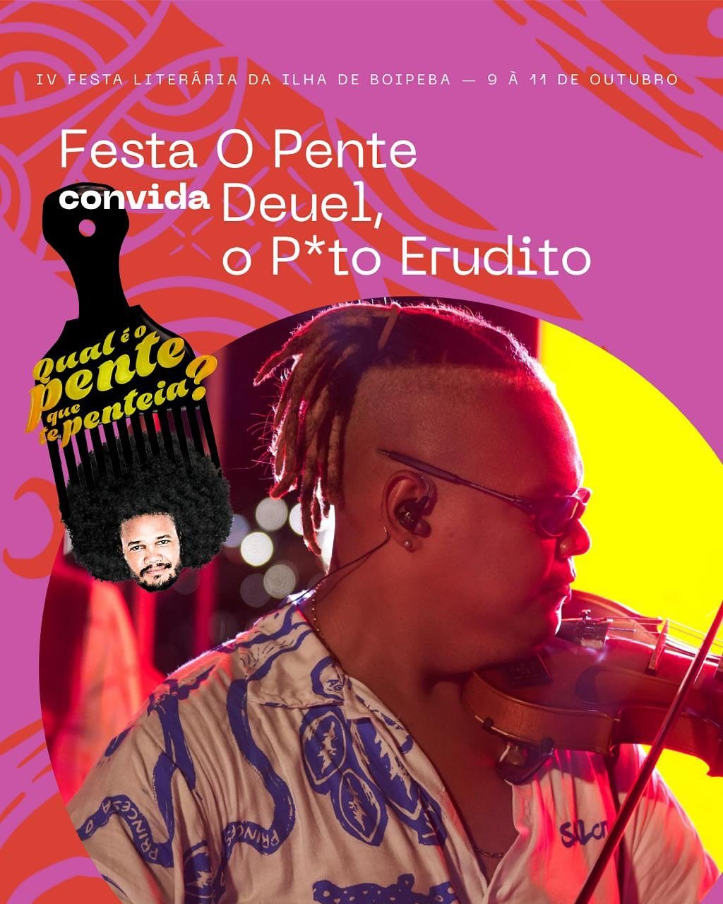 Cartaz — Festa O Pente · Boipeba